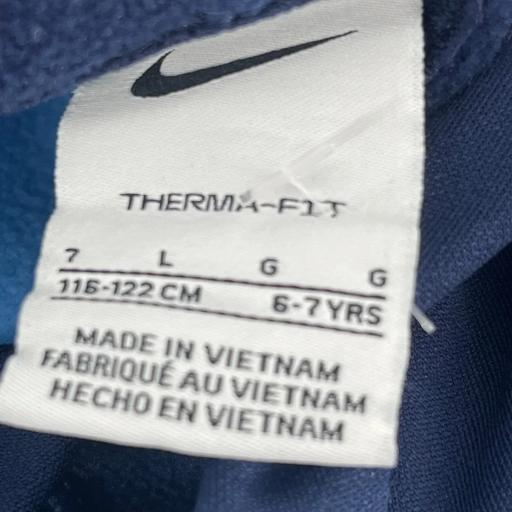 Nike Therma-FIT Hoodie Pullover Just Do It Blue Gray Youth Size‎ L